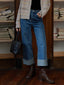 BEATA straight denim pants_blue