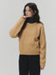 YELLA cable round knit_yellow