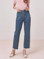 KIRSTEN straight denim pants_dark blue