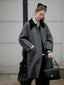 GRACIELA premium wool handmade coat_charcoal