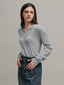 OMBRE cashmere V-neck daily knit_2colors