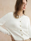 ALINA woolen heart button knit cardigan_ivory