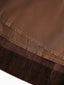 ANGE corduroy mid skirt_brown