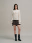 ASHLEY chemical knit cardigan_ivory