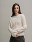 ASHLEY chemical knit cardigan_ivory