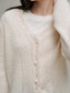 ASHLEY chemical knit cardigan_ivory