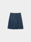 AUDREY denim pleats mid skirt_blue