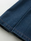 AUDREY denim pleats mid skirt_blue