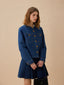 AUDREY round neck denim jacket_blue