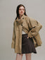 BAYLIN cape trench coat_beige