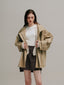 BAYLIN cape trench coat_beige