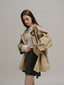 BAYLIN cape trench coat_beige