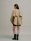 BAYLIN cape trench coat_beige