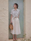 BESS flare skirt_ivory