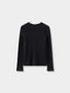 BETH woolen wave neck knit_black