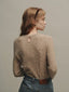 BETH woolen wave neck knit_beige