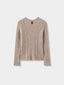 BETH woolen wave neck knit_beige