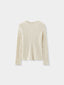 BETH woolen wave neck knit_oatmeal