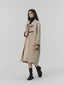 CAEL handmade wool buckle long coat_oatmeal