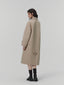 CAEL handmade wool buckle long coat_oatmeal