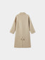 CAEL handmade wool buckle long coat_oatmeal