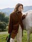 CAMILA corduroy half coat_brown