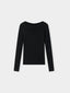 DARBY wool boat neck knit_black