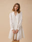 DARLENE bow neck dress_white