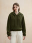 DOREEN wool hoodie knit_khaki