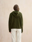 DOREEN wool hoodie knit_khaki