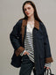 EPOQUE cotton half jacket_navy