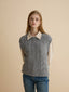 FANNY wool twisted knit vest_gray