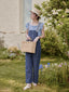 HARPER cotton overall pants_blue