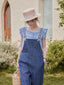 HARPER cotton overall pants_blue