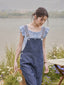 HARPER cotton overall pants_blue