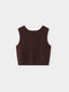 JOUR round neck knit vest_burgundy