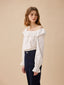 KATERINA embroidery off-shoulder shirt_white