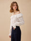 KATERINA embroidery off-shoulder shirt_white