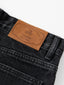 KINSLEY wide washing denim pants_black