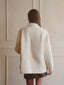 LEMENE wool double pocket jacket_white