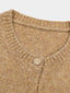 LIRIEN woolen knit cardigan_golden beige