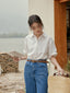 LUCAS plain shirt_white