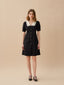 MARGOT wool silk collar dress_black