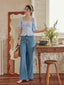 MARLEY flared pants_blue