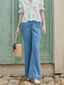 MARLEY flared pants_blue