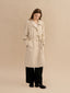 MOIRA throat latch trench coat_ivory