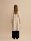 MOIRA throat latch trench coat_ivory