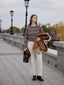 MONI cashmere nordic knit cardigan_brown