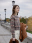 MONI cashmere nordic knit cardigan_brown