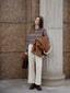 MONI cashmere nordic knit cardigan_brown